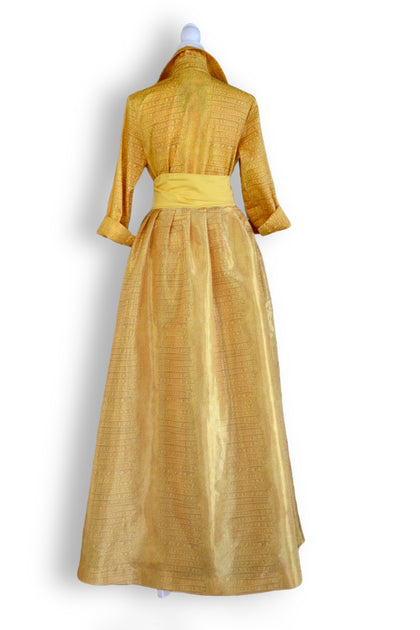 Taffeta Overskirt in Fuchsia Gator