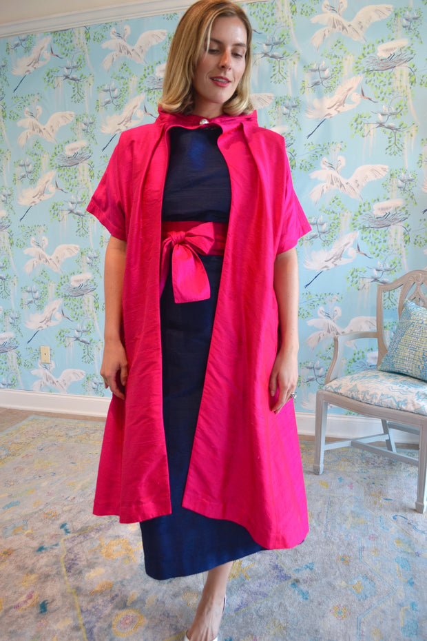 Opera Cloak in Silk Dupioni- 6 Colors