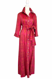 Ready to Wear Huntington in Fuchsia and Gold Gator Print- at a special price!