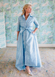 Taffeta Overskirt in Aquamarine Gator