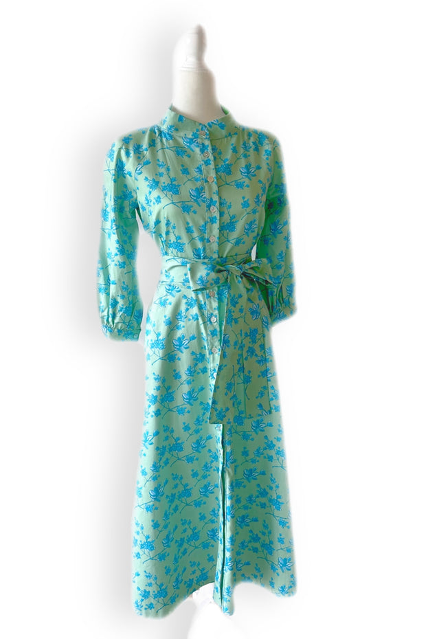 Charleston in Pistachio and Teal Blooms