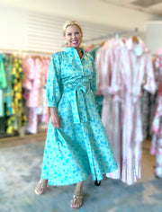 Charleston in Pistachio and Teal Blooms