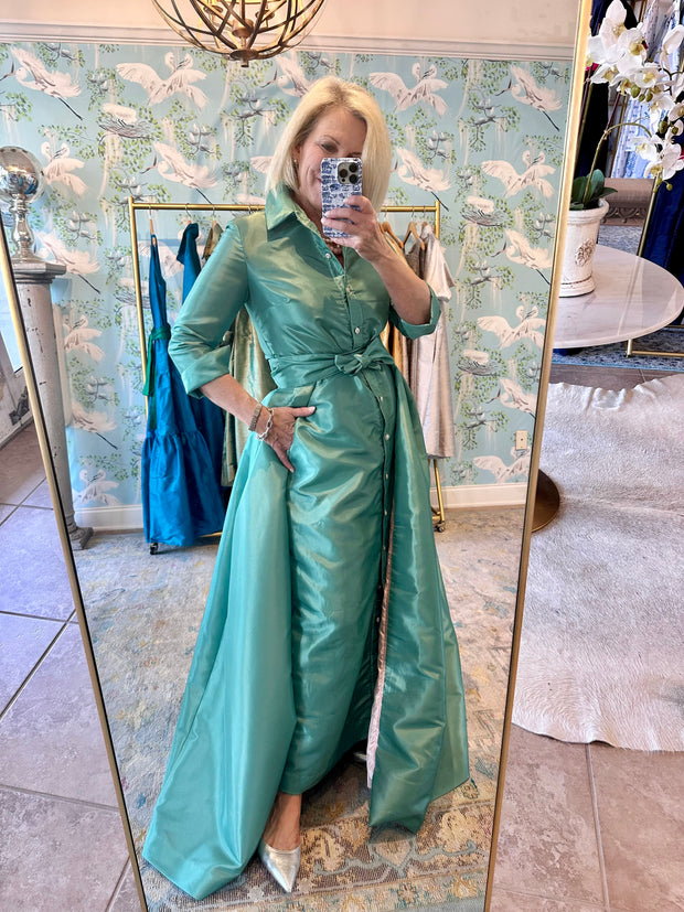 Taffeta Overskirt in Jade