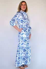 Ready to Wear Huntington in Blue Toile- at a special price!