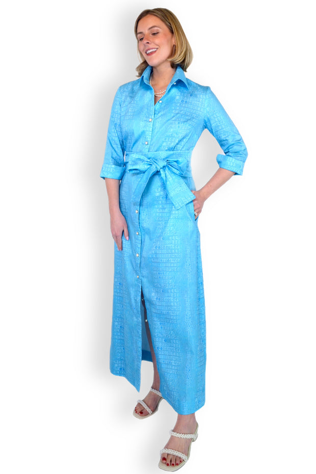 Huntington in Aquamarine Gator XS