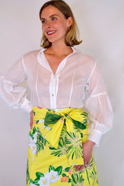 Carolina Panel Skirt in Yellow Tropical
