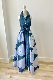 Taffeta Huntington in Navy- with or without sleeves