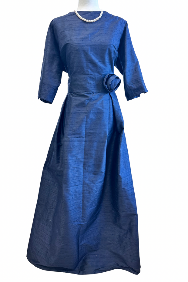 Grace Gown in Silk with Short Sleeve or Three Quarter Sleeve