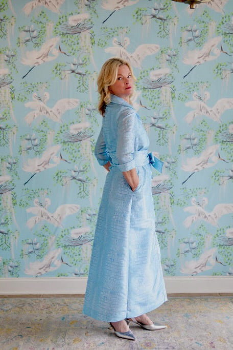Taffeta Huntington in Aquamarine Gator XL / Sleeveless Taffeta Huntington in Aquamarine Gator XL / Sleeveless