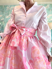 Taffeta Ball Skirt in Pink Peony