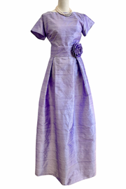 Grace Gown in Silk with Short Sleeve or Three Quarter Sleeve