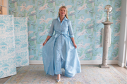 Taffeta Overskirt in Aquamarine Gator