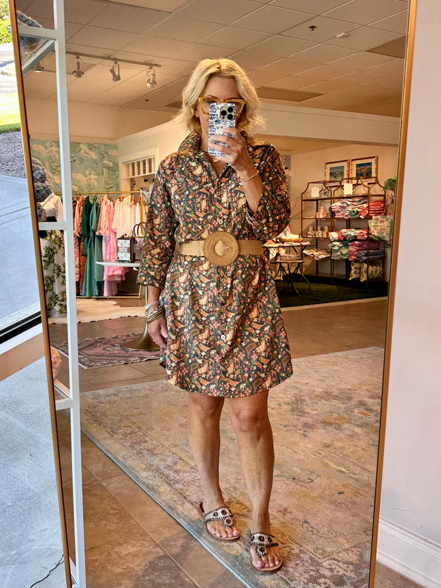 Trout Paisley Waverly Shirt Dress