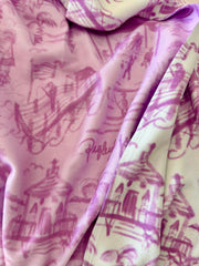 Pawleys Toile Baby Blanket in Lavender