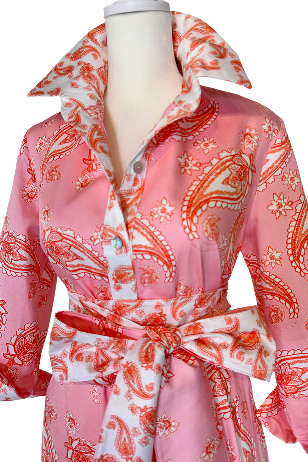 Ready to Wear Huntington in Pink and Orange Paisley- at a special price!