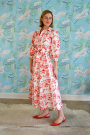Charleston in Red Toile