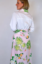 DeBordieu Skirt in Pink Tropical Garden