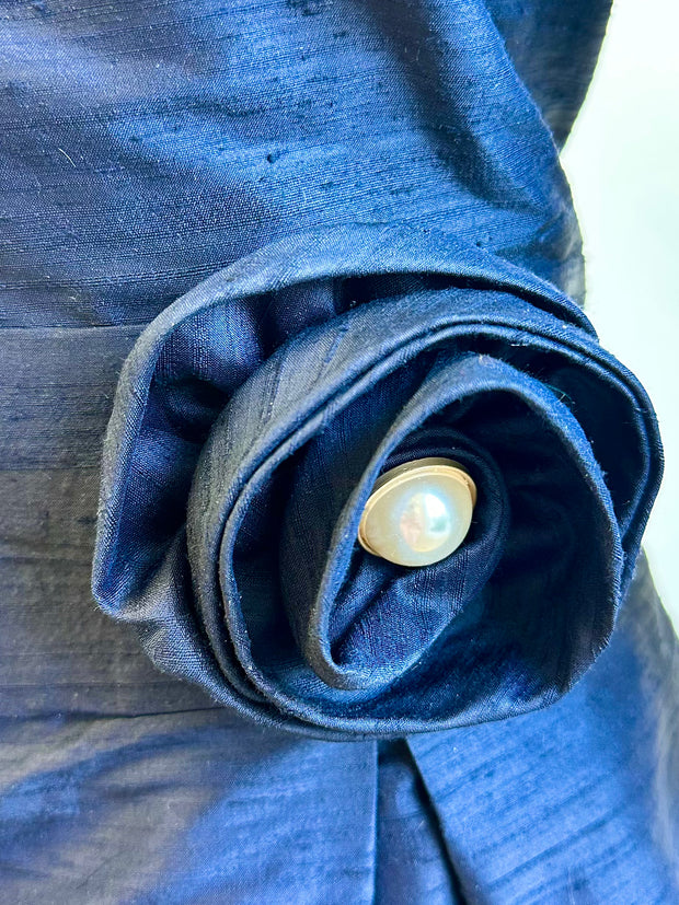 Grace Gown in Silk with Short Sleeve or Three Quarter Sleeve