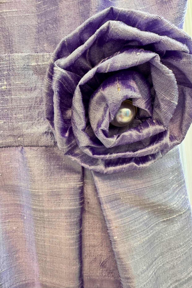 Grace Gown in Silk with Short Sleeve or Three Quarter Sleeve