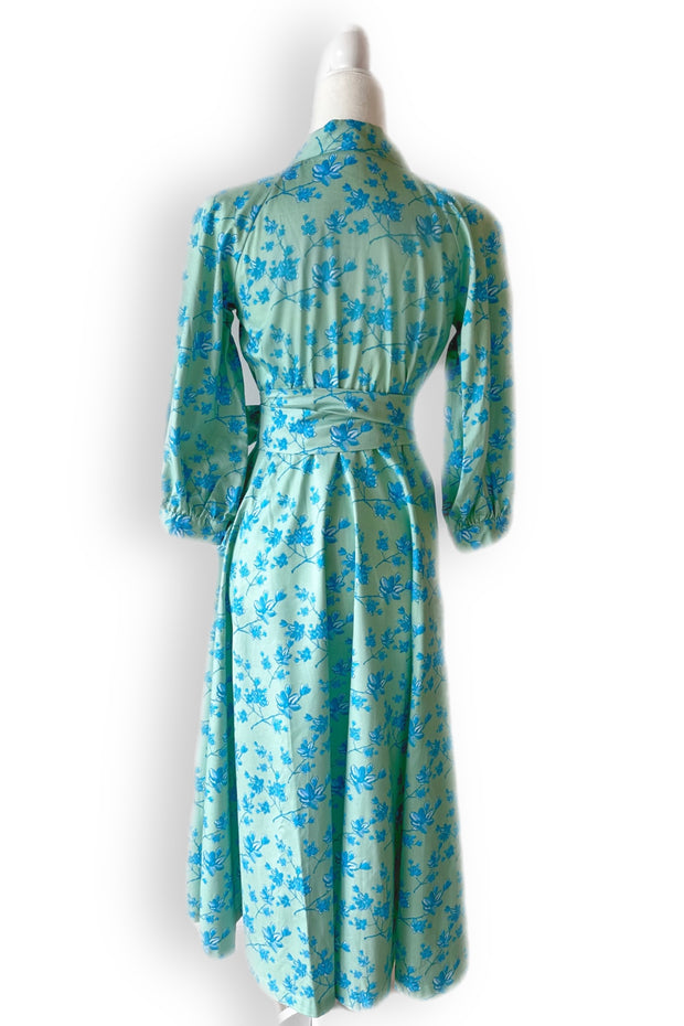 Charleston in Pistachio and Teal Blooms