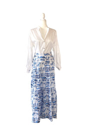 Atalaya Skirt in Blue Toile