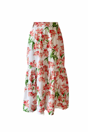 DeBordieu Ruffle Skirt in Parrot Tulip