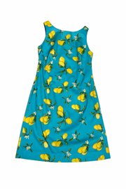 Georgetown Shift in Lemon and Teal