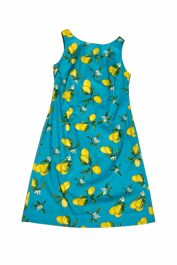 Georgetown Shift in Lemon and Teal