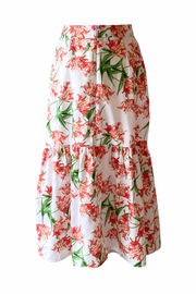 DeBordieu Ruffle Skirt in Parrot Tulip