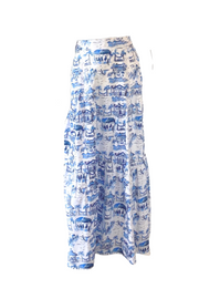 Atalaya Skirt in Blue Toile