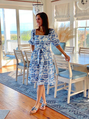 Goodwood in Blue Toile