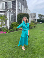 DeBordieu Skirt in Peacock and Sage Gator