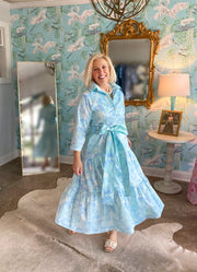 Waverly Tiered in Aqua and Sea Foam Peony