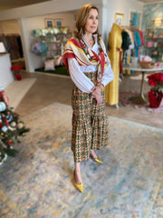DeBordieu Ruffle Skirt in Poinsettia