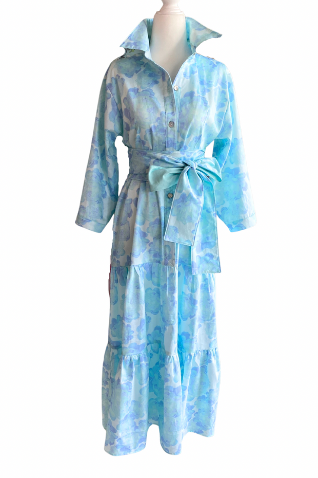 Waverly Tiered in Aqua and Sea Foam Peony