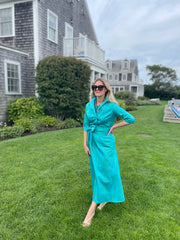 DeBordieu Skirt in Peacock and Sage Gator