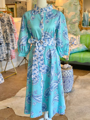Sea and Sky Provençal Paisley Charleston Midi